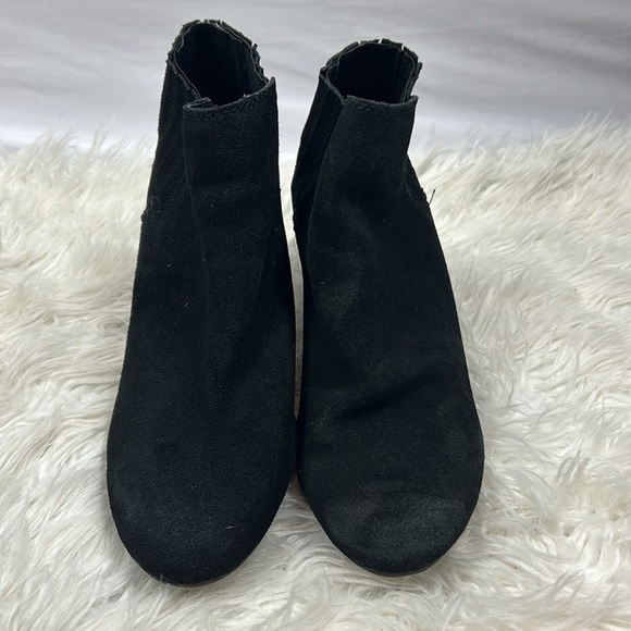 Dolce Vita Suede Slip On Wedges in Black - Picture 3 of 6